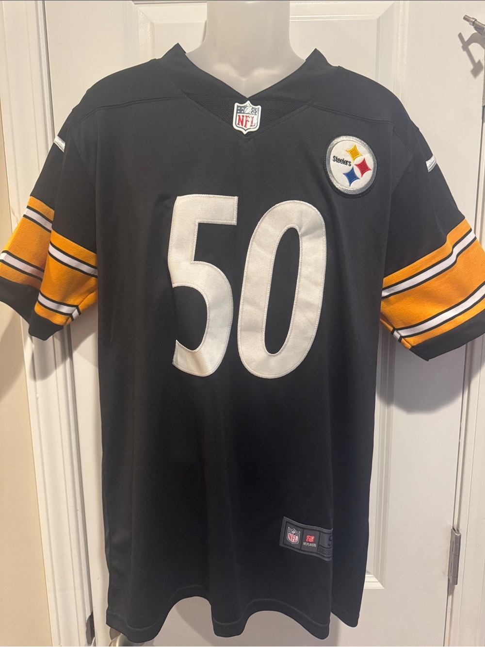 Nike Pittsburgh Steelers #50 Black Football Jersey Small